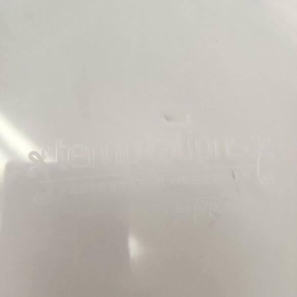 Temptations Presentable Ovenware Tara Old World Blue Scalloped Edge Pie Plate - Picture 7 of 8